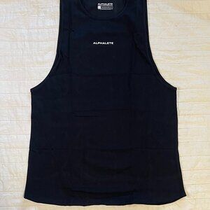 Alphalete Men's PERFORMANCE FIT Black Cutoff Tank - Large
